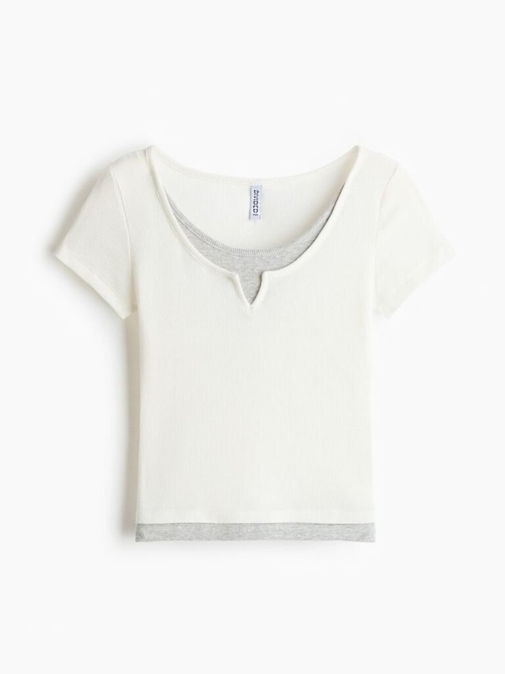 H&M Divided Layered Short Sleeve Top NWT Size Medium